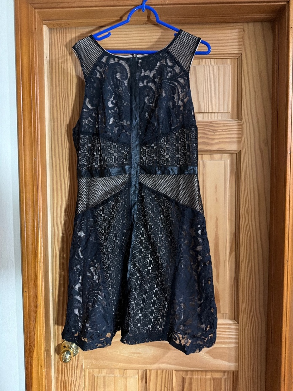 Lace overlay dress